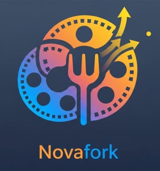 Novafork homepage showing movie and TV show selections