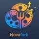 Novafork homepage showing movie and TV show selections