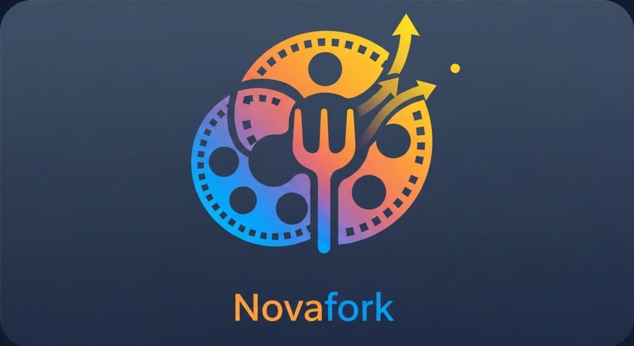 Novafork homepage showing movie and TV show selections