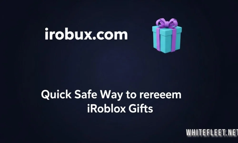 irobux.com redeem dashboard showing Robux redemption process
