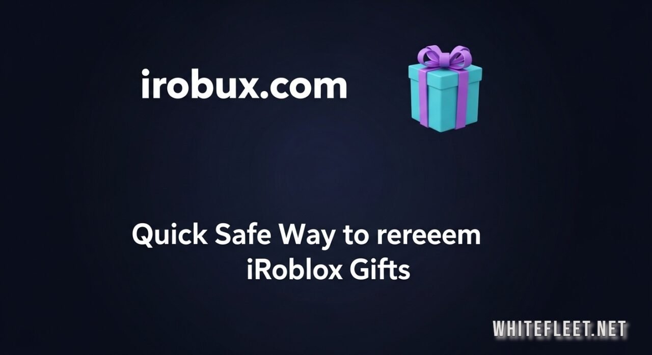 irobux.com redeem dashboard showing Robux redemption process