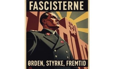 A historical depiction of fascisterne with symbols of early 20th-century fascist movements.