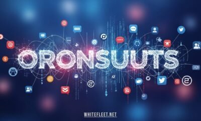 Abstract typography showing the word "Oronsuuts" with creative design elements