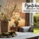 Creative Pyntekvister home decor with plants and natural materials