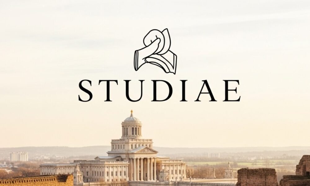 A scholar studying ancient texts, representing the depth and tradition of studiae in classical education.