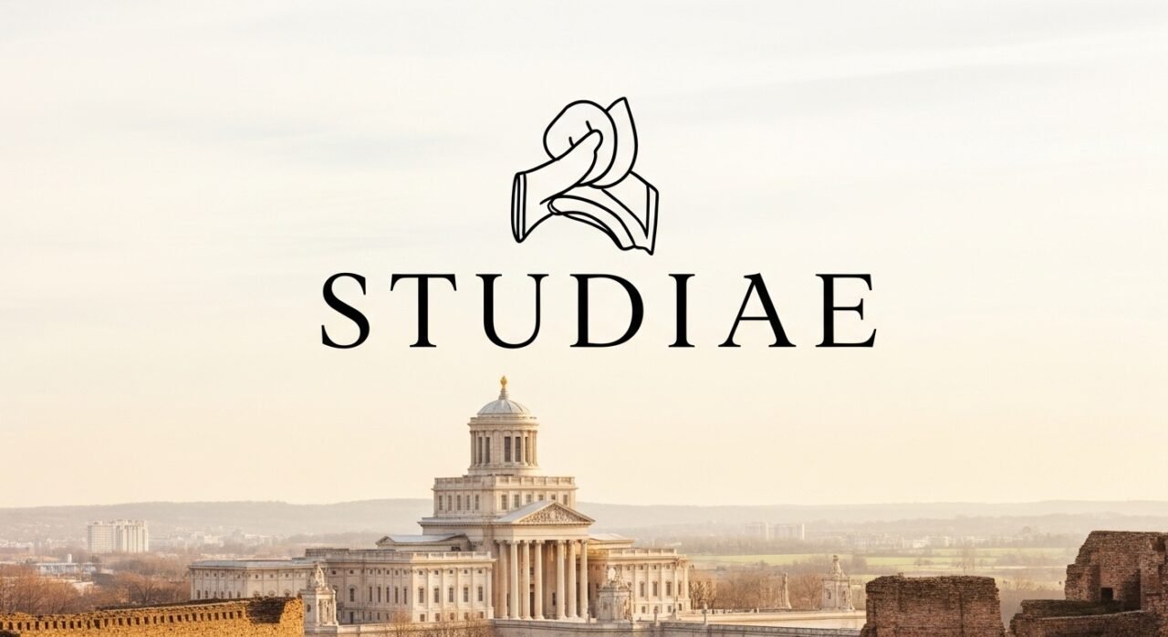 A scholar studying ancient texts, representing the depth and tradition of studiae in classical education.